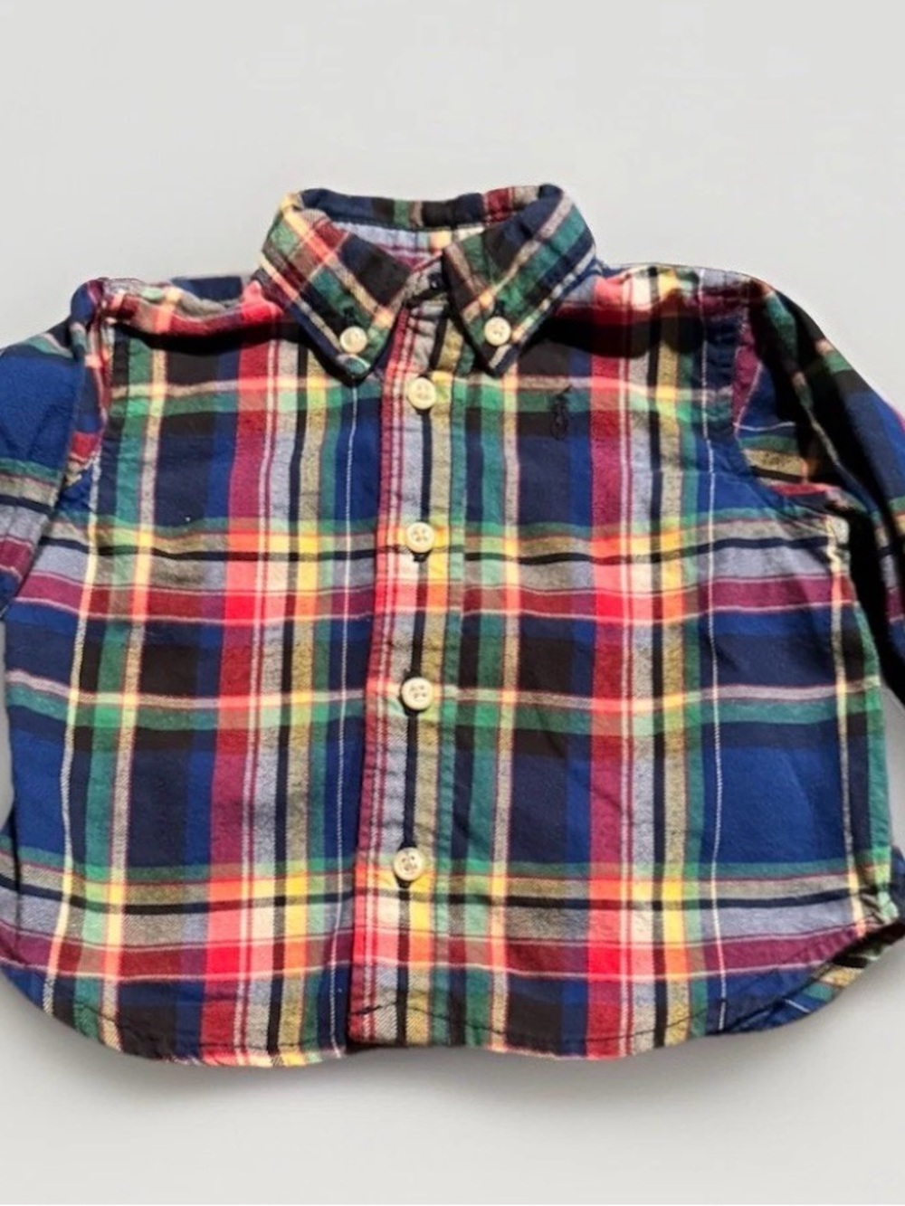 Ralph Lauren Multicolor Plaid Button-Down Shirt for Kids - Picture 1 of 3